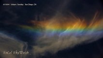 Rainbow Reflecting Aerosols Sprayed Over San Diego In Circles