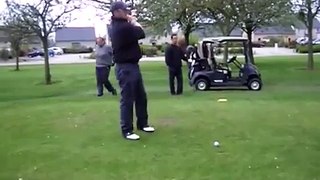 Tony Shiplee hitting a Beauty at Golf D'Omaha Beach (France)