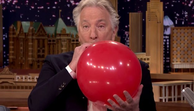 Alan Rickman and Jimmy Fallon Do Helium | What's Trending Now