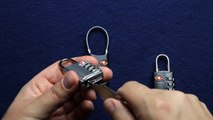 How to open TSA luggage locks?