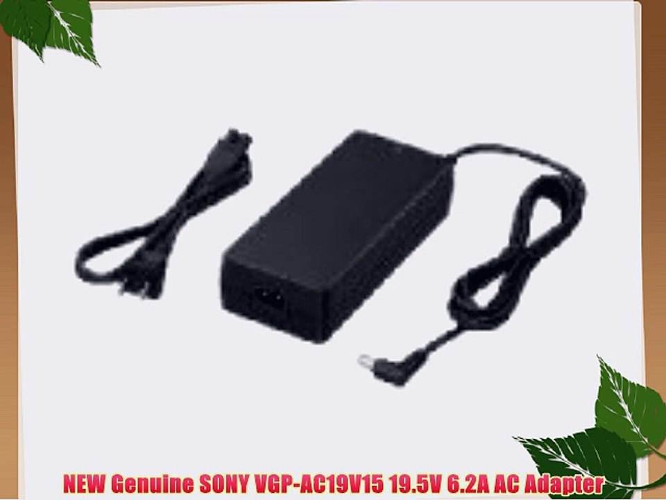 NEW Genuine SONY VGP-AC19V15 19.5V 6.2A AC Adapter