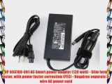 HP 693709-001 AC Smart power adapter (120 watt) - Slim form factor with power factor correction