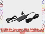 HP H6Y82AA Slim - Power adapter - 65 Watt - United States - for HP 250 G2 EliteBook 820 G1