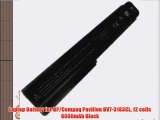 Laptop Battery for HP/Compaq Pavilion DV7-3183CL 12 cells 6600mAh Black