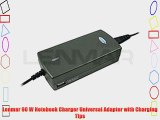 Lenmar 90 W Notebook Charger Universal Adapter with Charging Tips