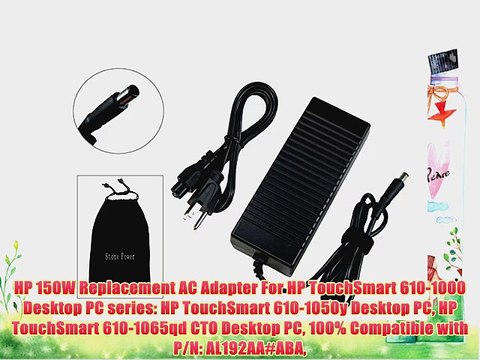 HP 150W Replacement AC Adapter For HP TouchSmart 610-1000 Desktop PC series: HP TouchSmart