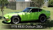 Friend drives my BIG turbo rb30 Datsun 280z