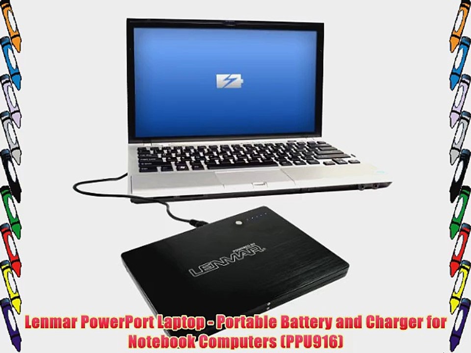 Lenmar PowerPort Laptop - Portable Battery and Charger for Notebook Computers (PPU916)