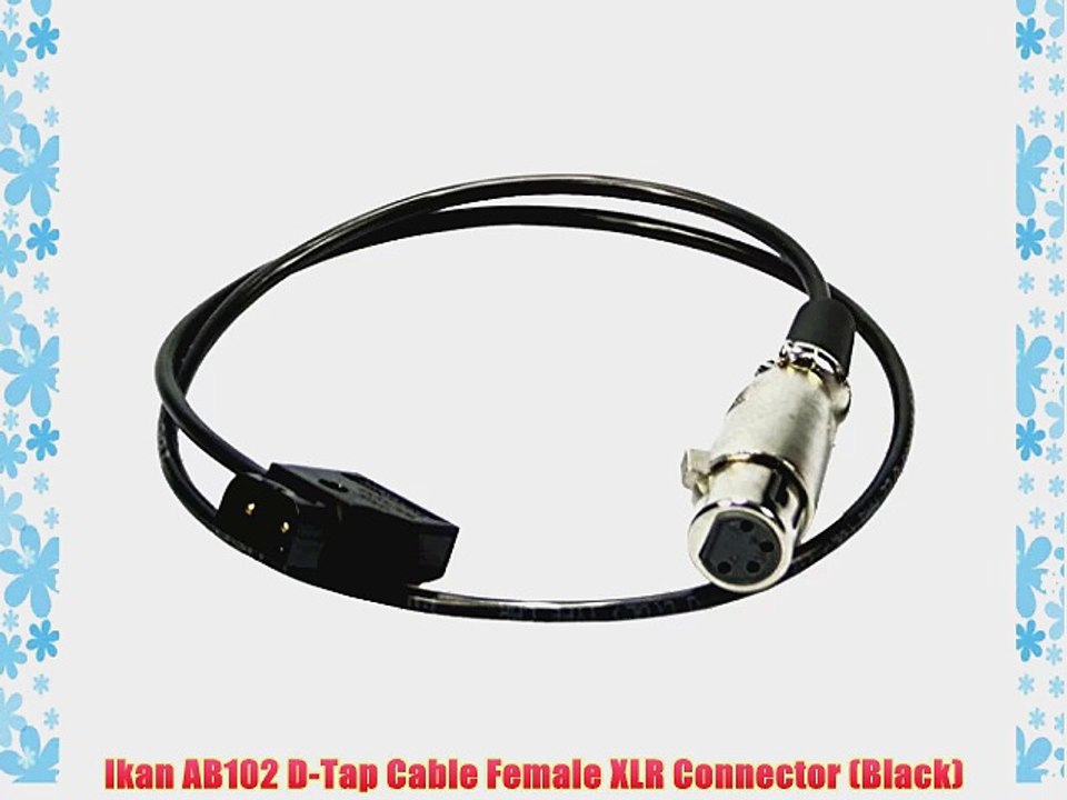 Ikan AB102 D-Tap Cable Female XLR Connector (Black)