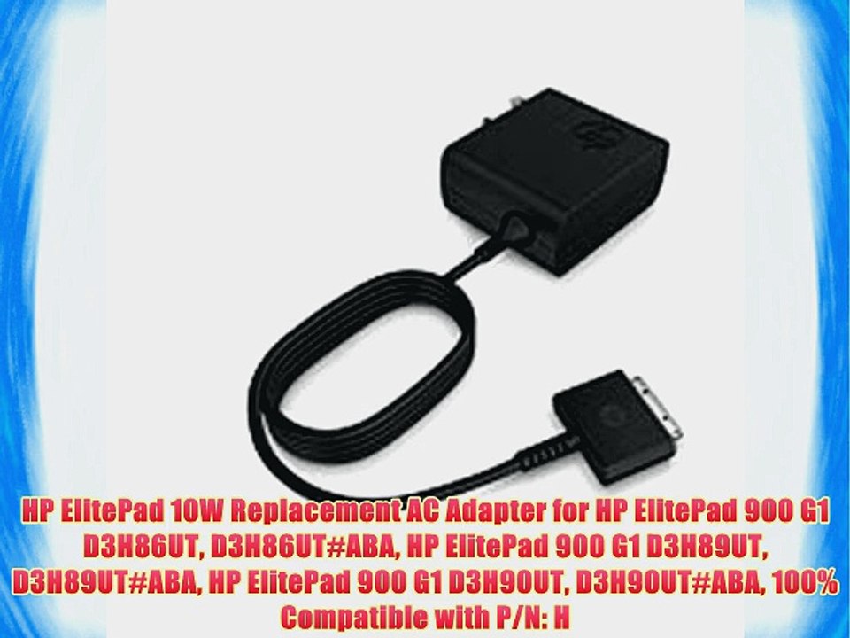 Hp Elitepad 10w Replacement Ac Adapter For Hp Elitepad 900 G1 D3h86ut D3h86utaba Hp Elitepad 1917