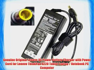 Télécharger la video: Genuine Original Lenovo AC Power Battery Charger with Power Cord for Lenovo ThinkPad X220 Tablet