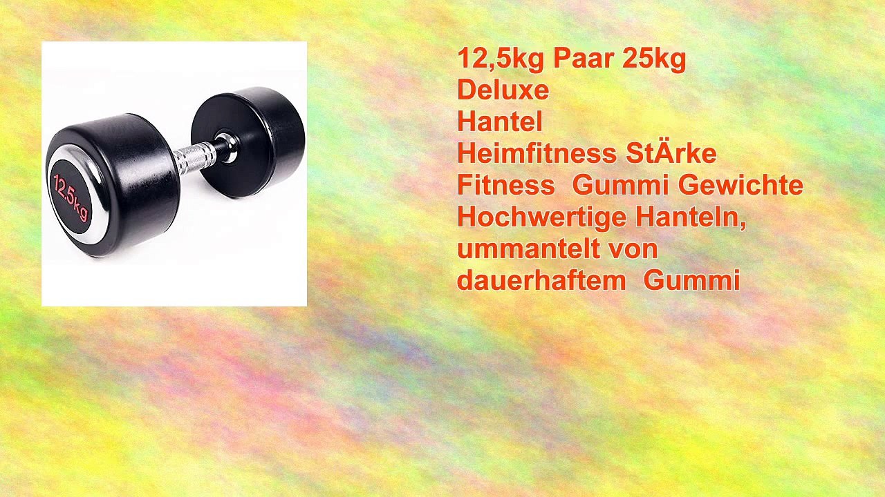 12.5kg Paar 25kg Deluxe Hantel Heimfitness Strke Fitness