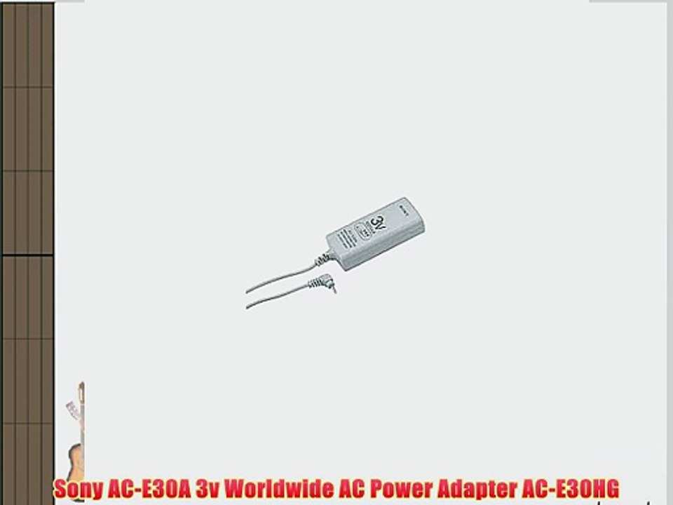 Sony AC-E30A 3v Worldwide AC Power Adapter AC-E30HG