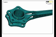 finite element analysis of connecting rod using Hypermesh and Ansys