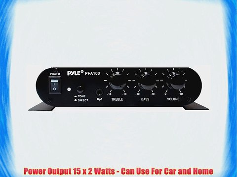 Pyle PFA100 30 Watt Class T Hi-Fi Stereo Amplifier with Ac Adapter