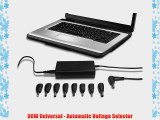 Tech Universe Laptop Power Adapter (Universal - Includes 9 Power Tips)