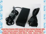 Brand New Genuine OEM Lenovo AC Power Battery Charger with Power Cord for Lenovo ThinkPad T410