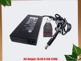 Bundle:3 items - Adapter/Power Cord/Free Carry Bag*** HP 120W 19.5V 6.15A [644699-003] Slim