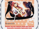 Shoulder Bag with Japanese Anime One Piece Ace Removable/renewable/replaceable Cover