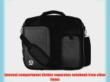 VanGoddy Pindar Sling PRO Deluxe Shoulder Messenger Carrying Bag JET DARK BLACK for Microsoft