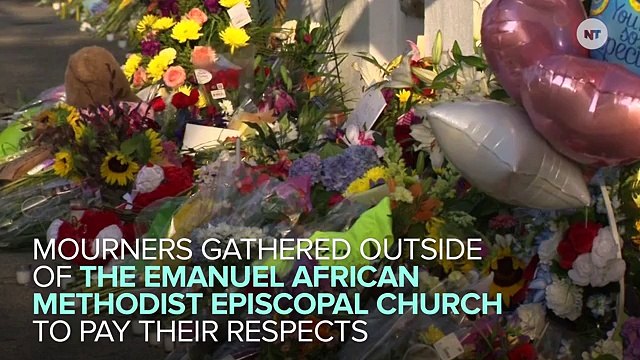 Mourners Gathered To Pay Their Respects At The Charleston Church