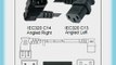PowerFig PFC14R18ET72 AC Power Cord IEC 60320 C14 Plug Right to C13 Connector Left 6 Feet 10a/250v