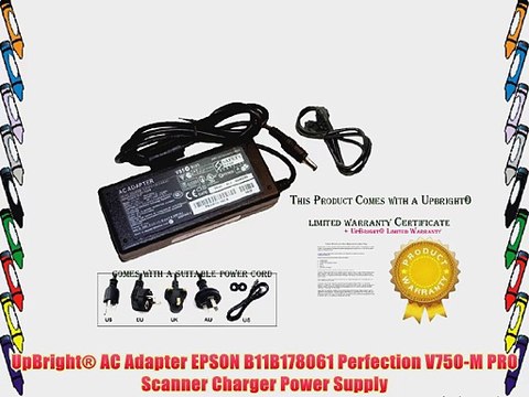 UpBright? AC Adapter EPSON B11B178061 Perfection V750-M PRO Scanner Charger Power Supply