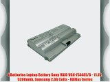 UBatteries Laptop Battery Sony VAIO VGN-FZ440E/B - 11.1V 5200mAh Samsung 2.6A Cells - UBMax