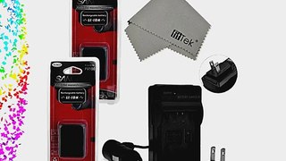 fitTek? Sanger (2 Pack) NP-FV100 Battery and Charger Kit for Sony HDR CX150E CX170 CX370 CX370V