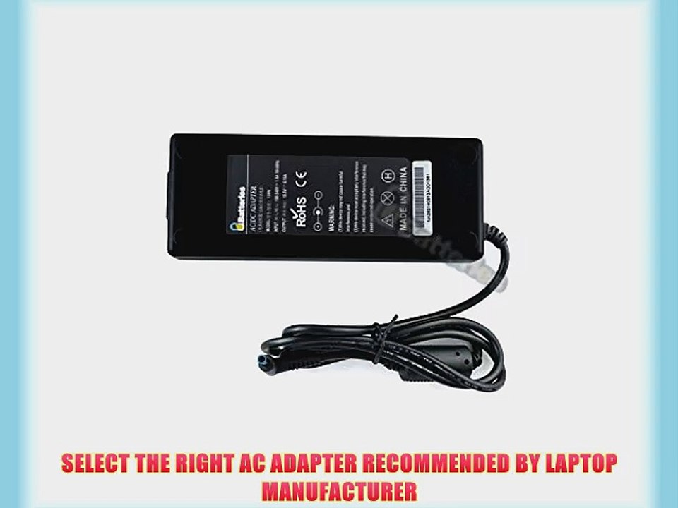 UBatteries AC Adapter Charger HP ENVY 17T-K000 709984-002 - 120W 19.5V