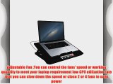 Superbpag 6 Cooler Fan USB Powered Adjustable Laptop Cooling Pad for10-15.6 inche Laptop Notebook