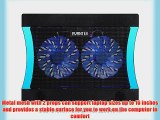 AVANTEK CP162 14''-16'' Laptop Notebook Cooling Pad Chill Mat with Dual 140mm Blue LED Fans