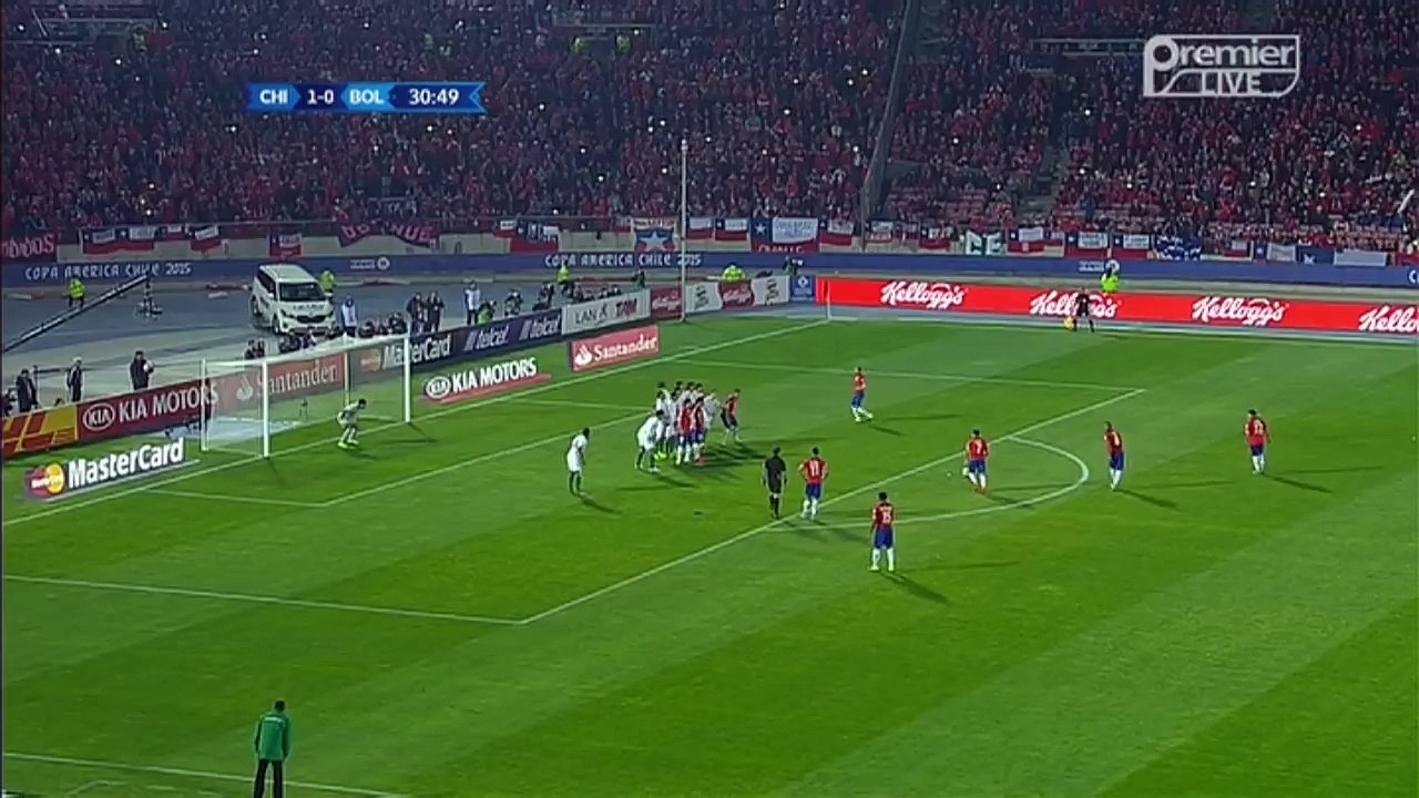INCREDIBLE Alexis Sánchez 2nd time Hits the Post | Chile vs Bolivia 19.06.2015