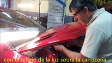 reparacion sacabollos auto peugeot 206 con golpes de granizo