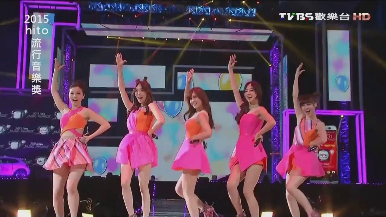 PopuLady_2015HitFM流行音樂獎_領獎+演唱