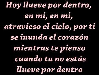 Luis Fonsi - Llueve por dentro (Letra)