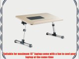 WoneNice Premium Portable Adjustable Wooden Laptop Desk Notebook Computer Stand With Built