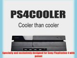 P4COOLER Sony PS4 Stand Accessory Cooler Cooling Pad Fan Chill Mat with 4 ports USB Hub For