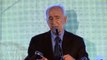 נשיא המדינה שמעון פרס מתייחס לתהליך השלום בין ישראל לפלסטינאים, ליחסי ישראל ארה