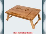 Trademark Innovations Folding Bamboo Serving/Bed Tray