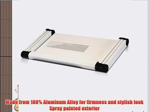 Furinno K6-WH Premium Aluminum 360 Adjustable Portable Folding Lapdesk