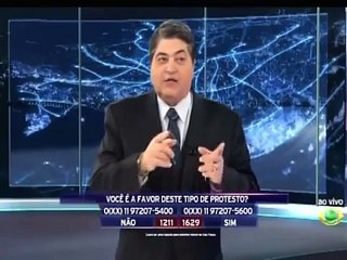 Você é a favor de protesto com BADERNA?Sim, SOMOS!! Pesquisa Datena