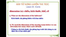 600 Từ vựng luyện thi Toeic || Lesson 36