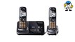 Panasonic KX-TG9322T 2-Line DECT 6.0 Cordless Phone Metallic Black 2 Handsets