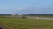 The biggest airplane in the world Antonov An-225 Mriya takeoff in Riga, Latvia