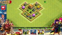 Clash of Clans Town Hall 5 Defense (CoC TH5) BEST Hybrid Base Layout Defense Strategy