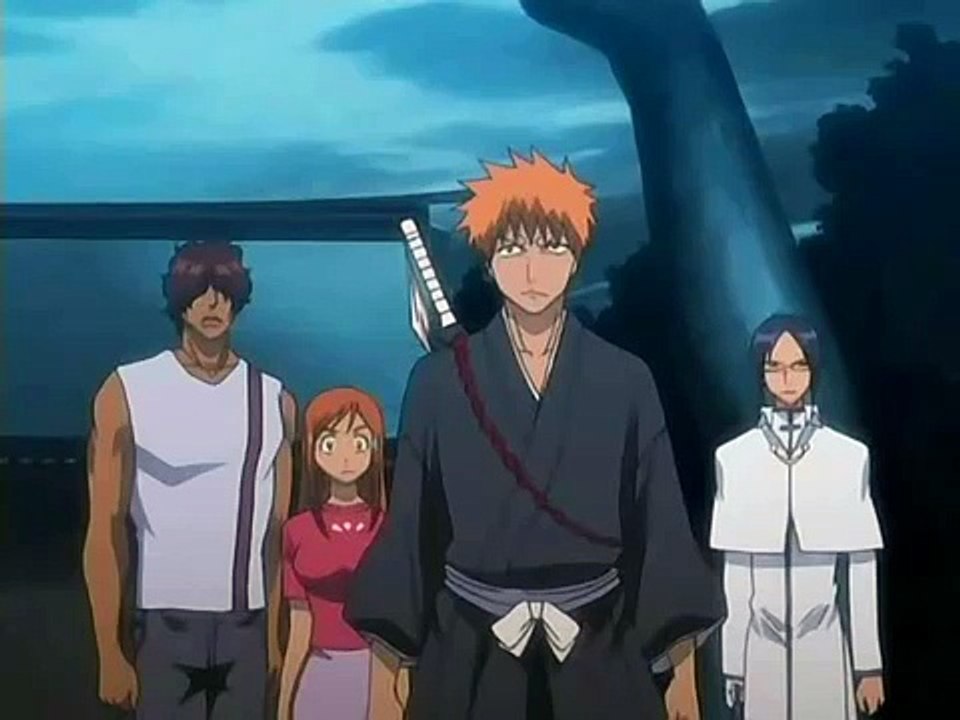 Ichigo makes fun of Yoruichi's tail