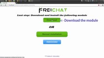 Joomla Chat Extension FreiChat 7.x Integration video.