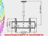 Antra Mounts ATM-C15B 32-55 LCD TV Ceiling Mount Bracket with 360 Rotating for Flat Screen