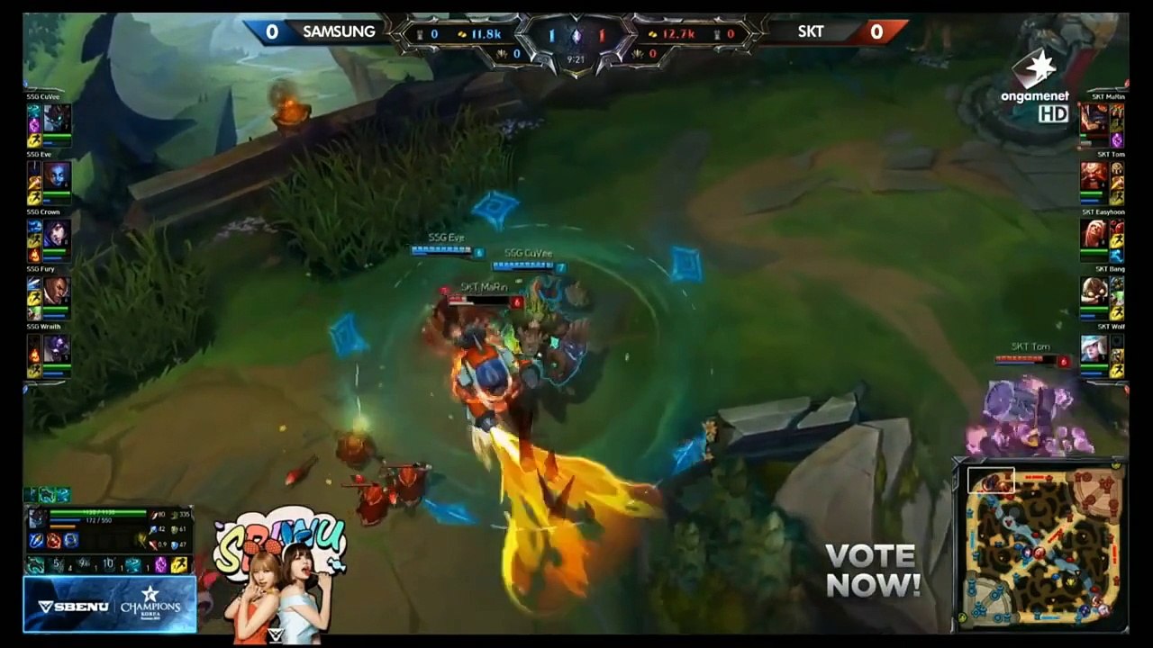 SSG vs SKT Game 1 Highlights - SAMSUNG GALAXY vs SK TELECOM T1 - W3 LCK Champions Korea Summer